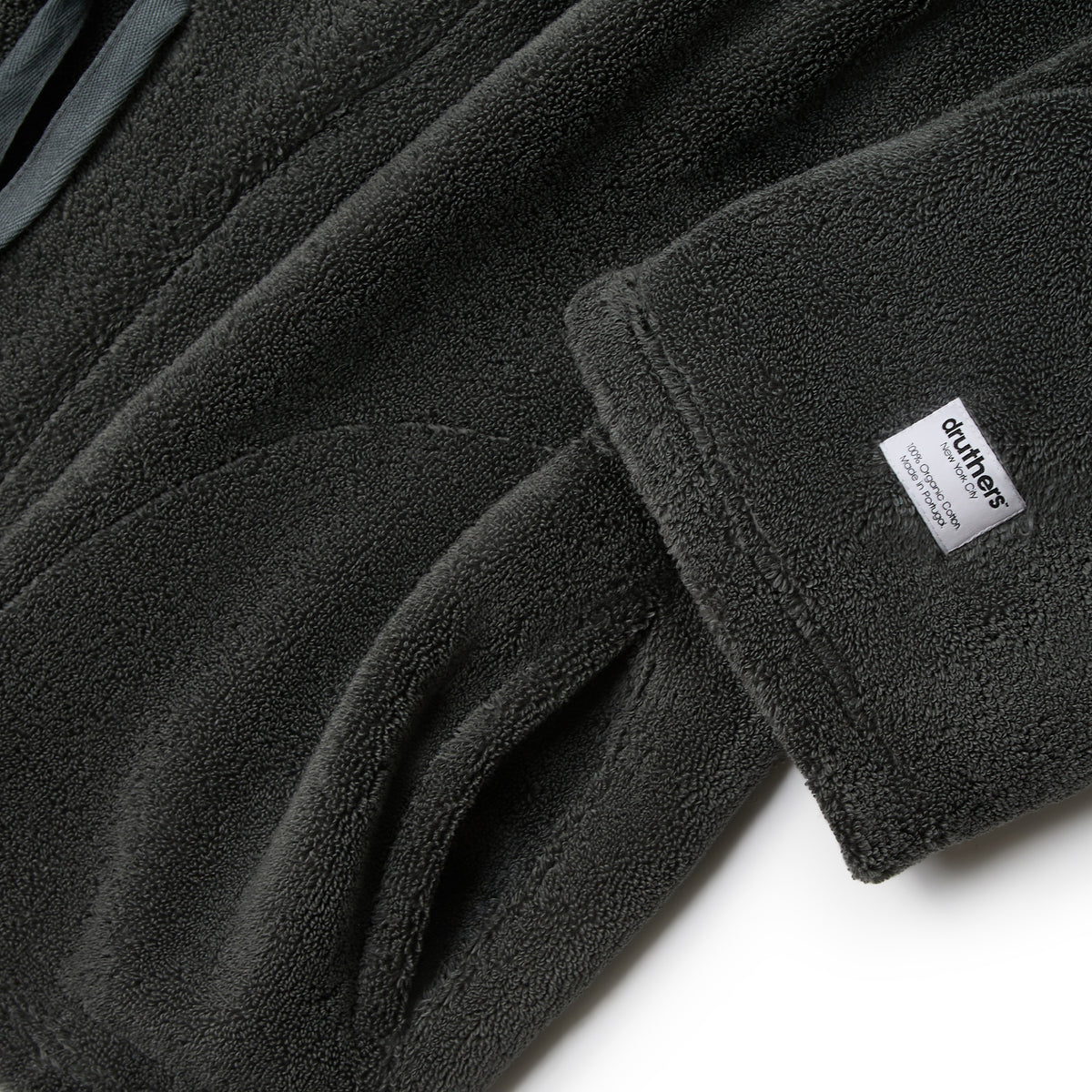 Organic Cotton Extra Heavyweight Kimono Robe Set - Storm Grey