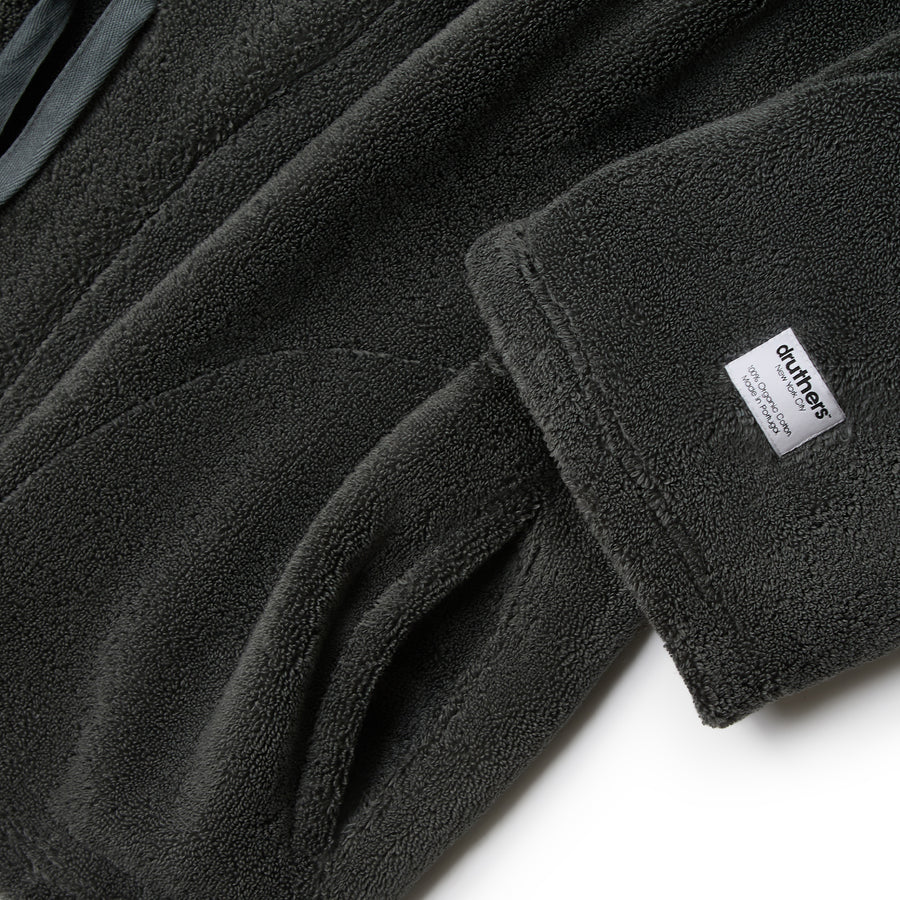 Organic Cotton Extra Heavyweight Kimono Robe Set - Storm Grey