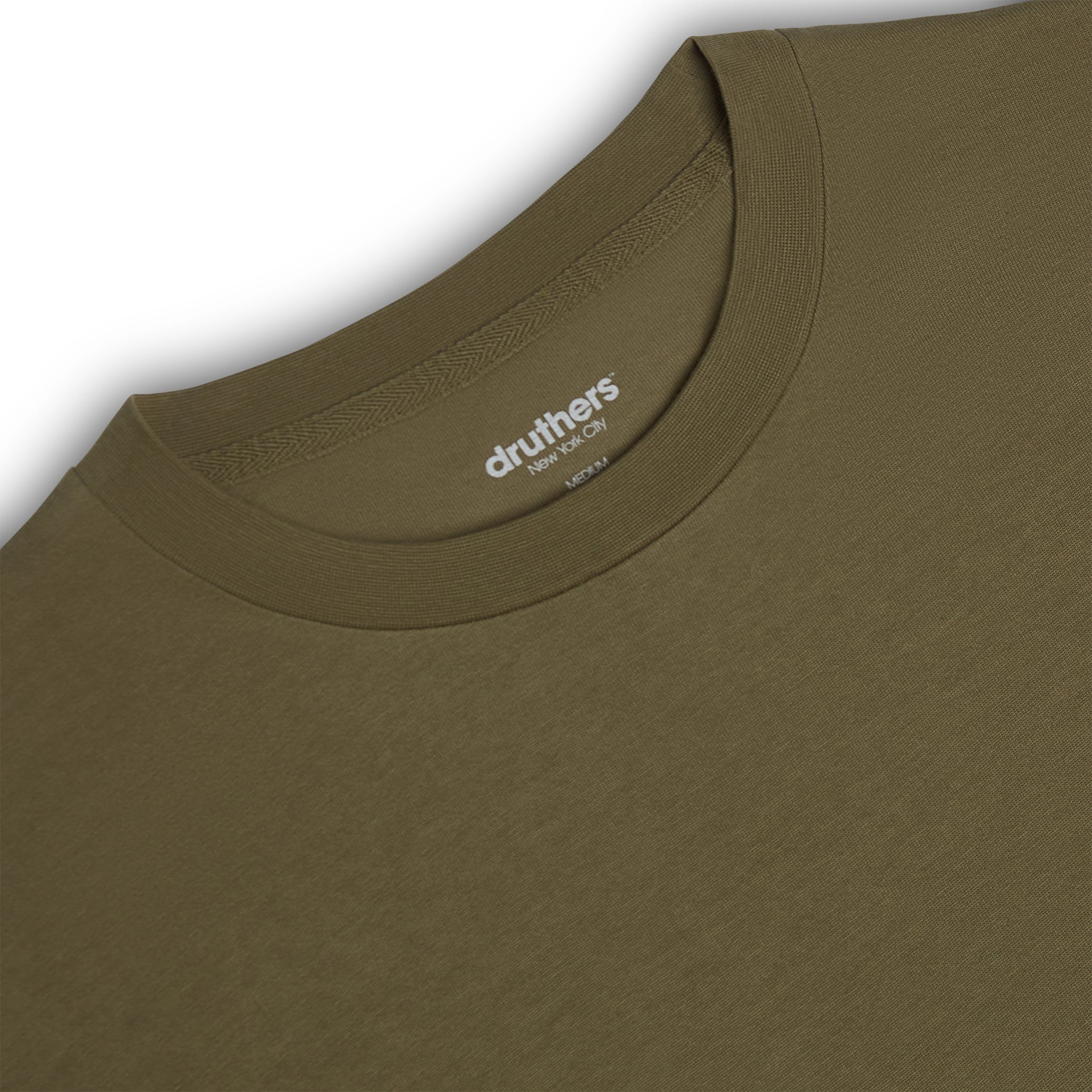 Heavyweight Organic Cotton T-Shirt - Olive – Druthers NYC