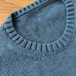 Load image into Gallery viewer, DRUTHERS RECYCLED DENIM SWEATER SAMPLE 1 OF 1 - DENIM - MEDIUM
