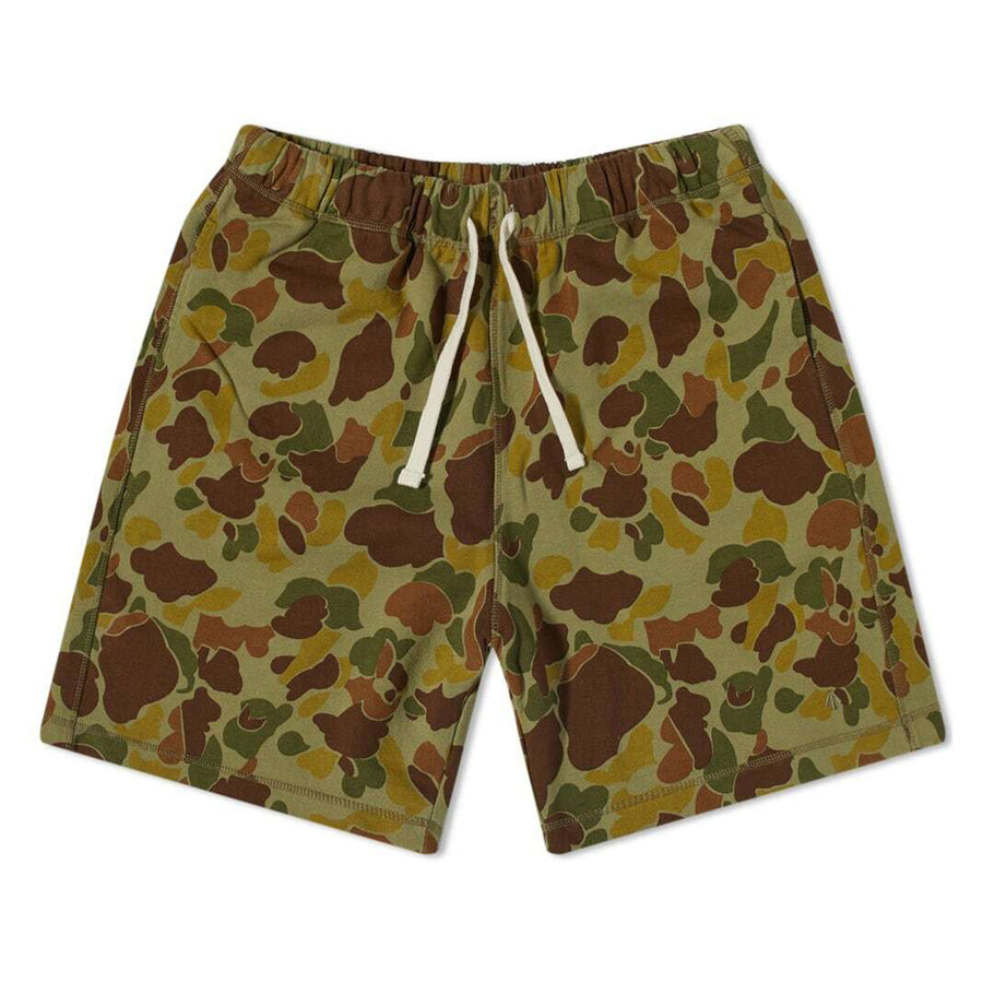 Nigel Cabourn Embroidered Arrow Sweat Short - US Camo - Large