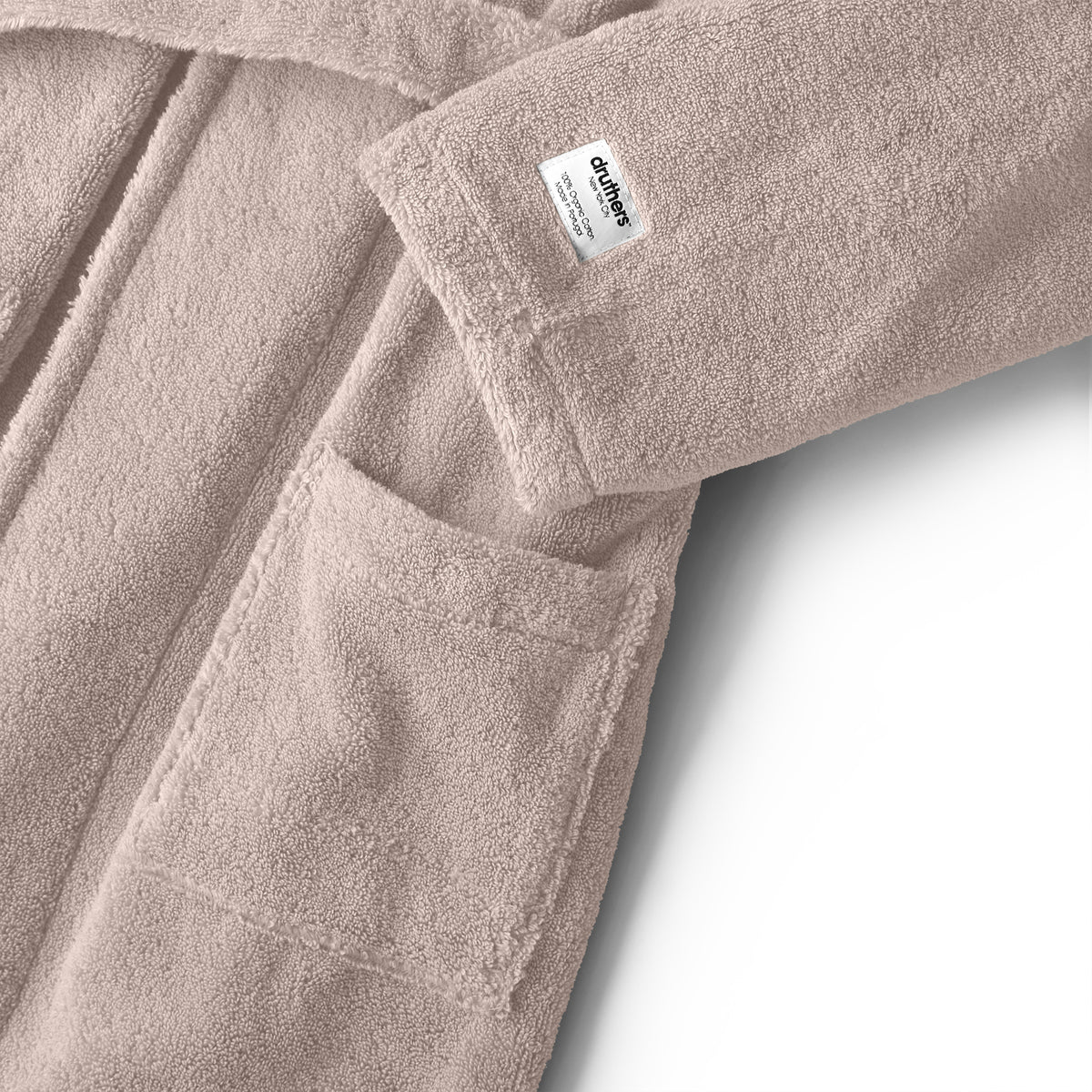 Organic Cotton Extra Heavyweight Terry Long Robe - Chateau Grey ...