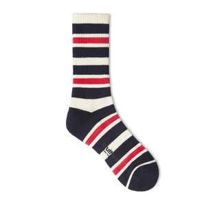 Luxury Yarn Stripe Crew Sock