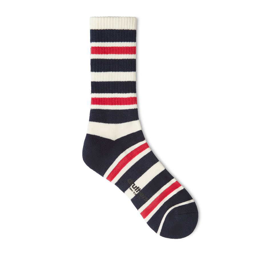 Luxury Yarn Stripe Crew Sock