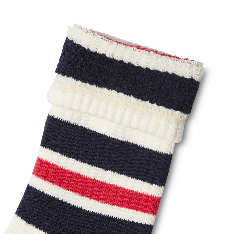 Luxury Yarn Stripe Crew Sock