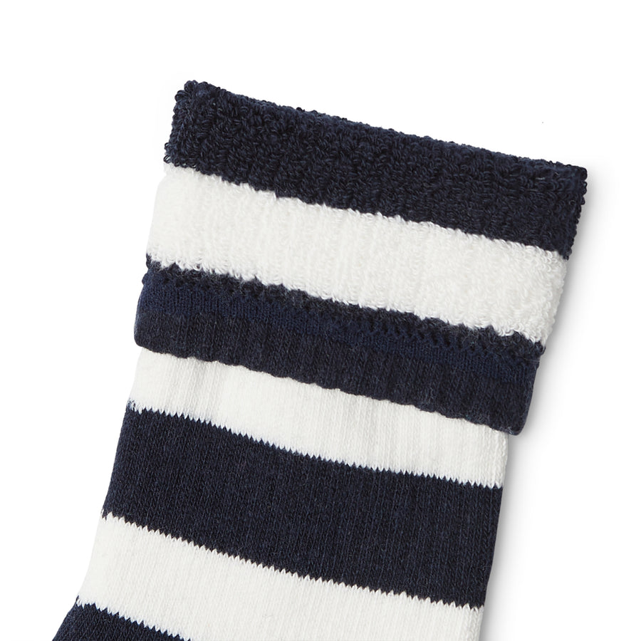 Luxury Yarn Stripe Crew Sock