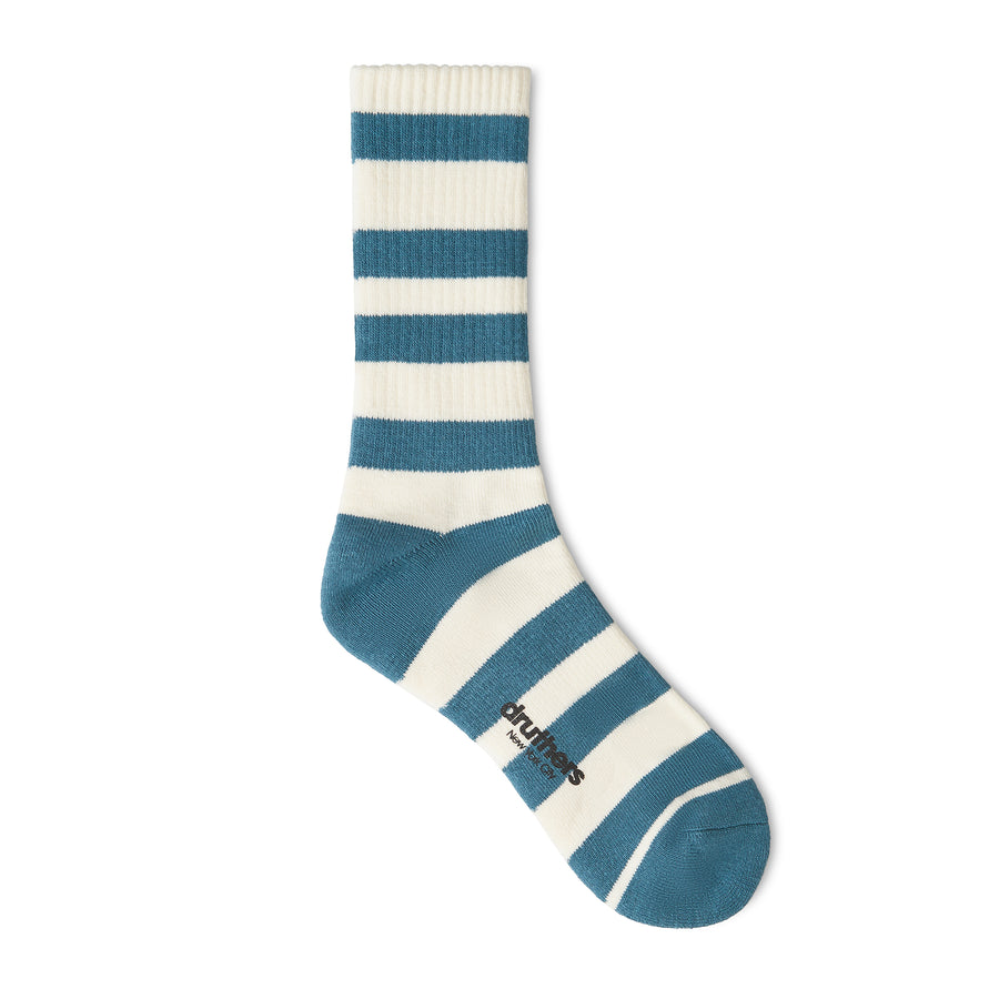 Luxury Yarn Stripe Crew Sock