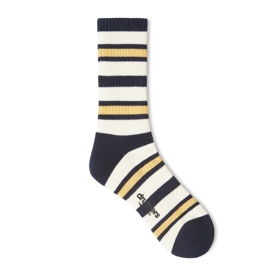 Luxury Yarn Stripe Crew Sock