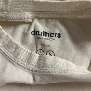 SET of 2 - Druthers Organic Cotton T-Shirts - Medium ECRU (Off White)