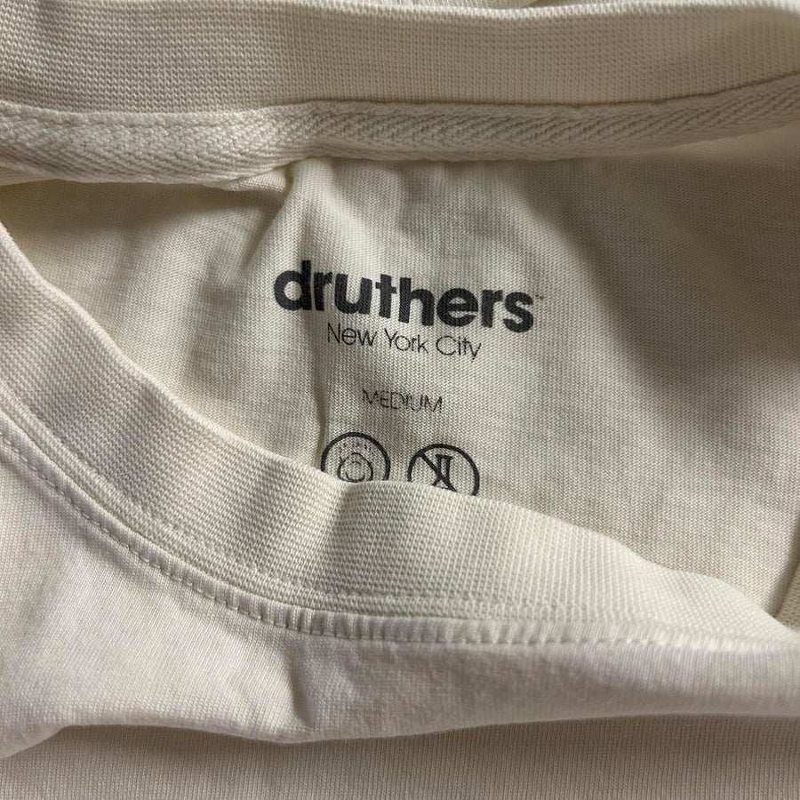 SET of 2 - Druthers Organic Cotton T-Shirts - Medium ECRU (Off White)