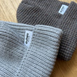 Load image into Gallery viewer, MERINO WOOL + REMIX WAFFLE BEANIES - HEATHER GREY MIXED
