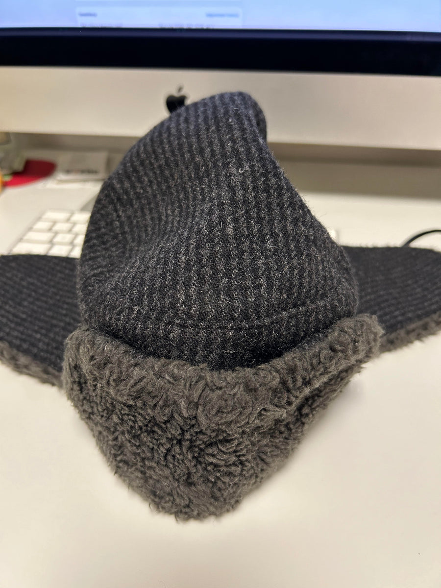 Paul Smith Japan Dog Ear Vintage Hat - Charcoal Houndstooth