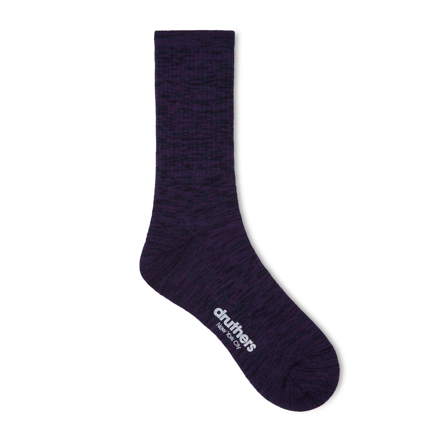 Organic Cotton Everyday Melange Crew Sock