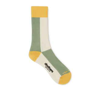 Ace Hotel Organic Cotton Everyday Crew Sock - Banana, Patina & Natural