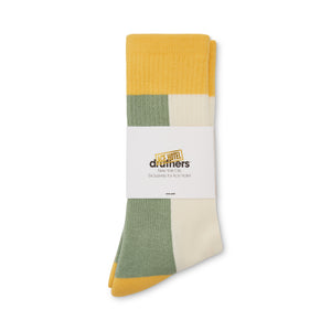 Ace Hotel Organic Cotton Everyday Crew Sock - Banana, Patina & Natural