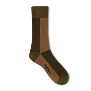 Ace Hotel Organic Cotton Everyday Crew Sock - Drab, Army & Khaki