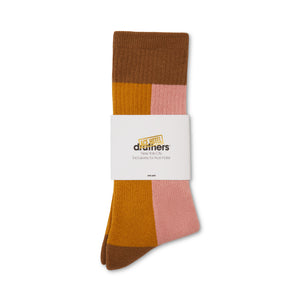 Ace Hotel Organic Cotton Everyday Crew Sock - Sand, Mustard & Rose