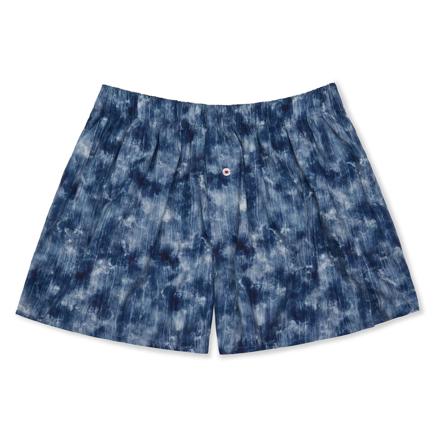 Organic Cotton Shibori Clouds Boxer Short