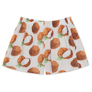 Organic Cotton Watercolor Coconuts Boxer Short