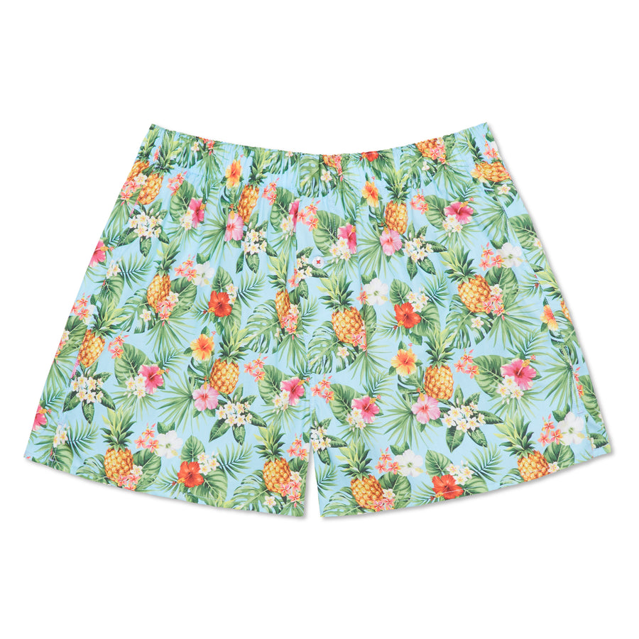 Organic Cotton Hawaiian Print Boxer Short