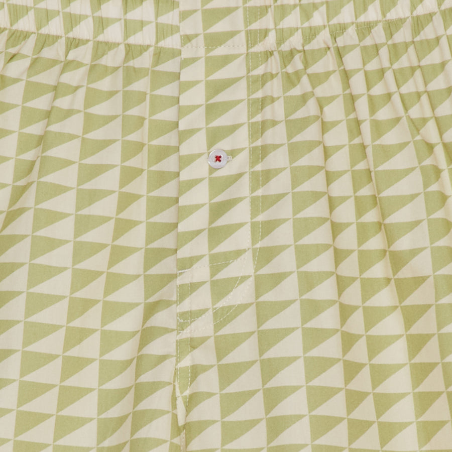 Pilgrim Surf + Supply Pennant Repeat Boxer Short - Moss