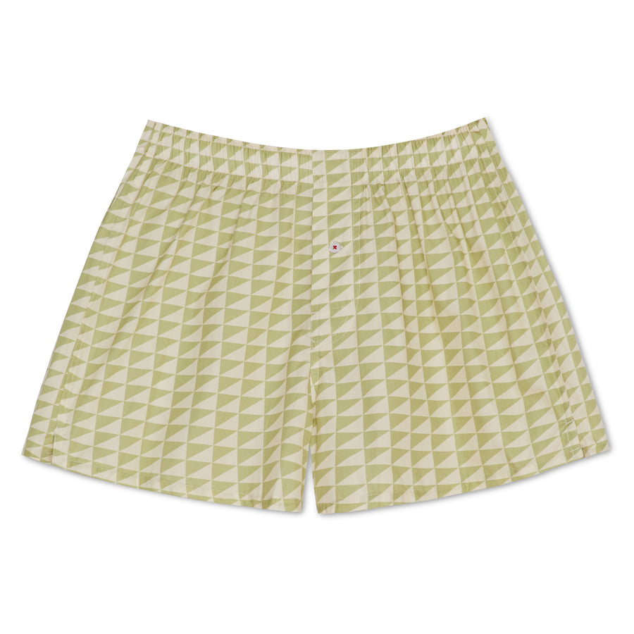 Pilgrim Surf + Supply Pennant Repeat Boxer Short - Moss