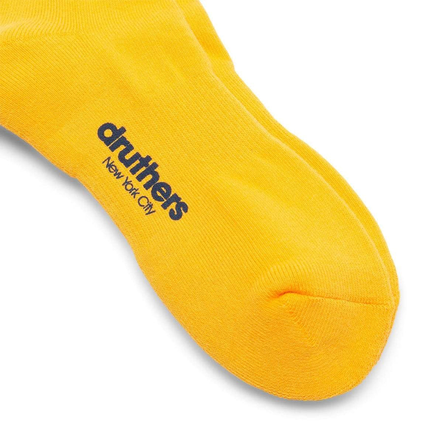 Bodega Everyday Organic Logo Crew Sock - Yellow