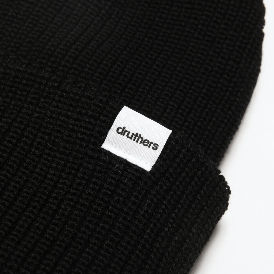 Merino Wool Balaclava Rib Knit Beanie