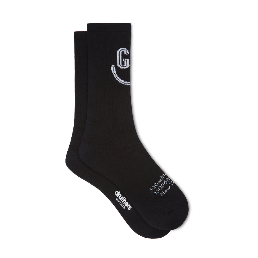 Goudron Marseille Organic Smile Sock - Black