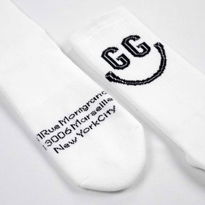 Goudron Marseille Organic Smile Sock - White