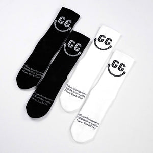 Goudron Marseille Organic Smile Sock - White