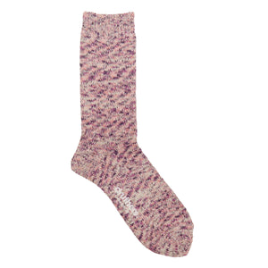 Recycled & Organic Cotton Tie Dye Yarn Crew Sock