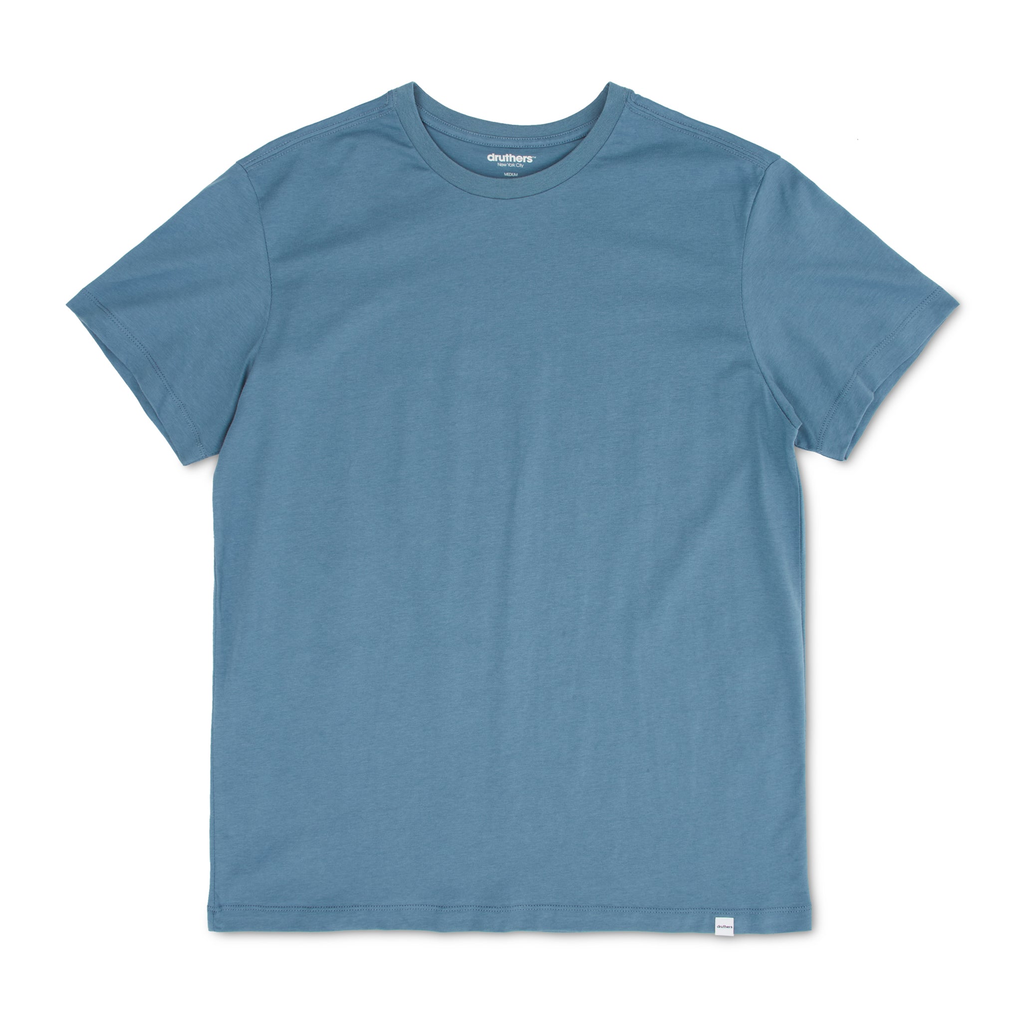 GOTS® Certified Organic Cotton T-Shirt - Dusty Blue – Druthers NYC