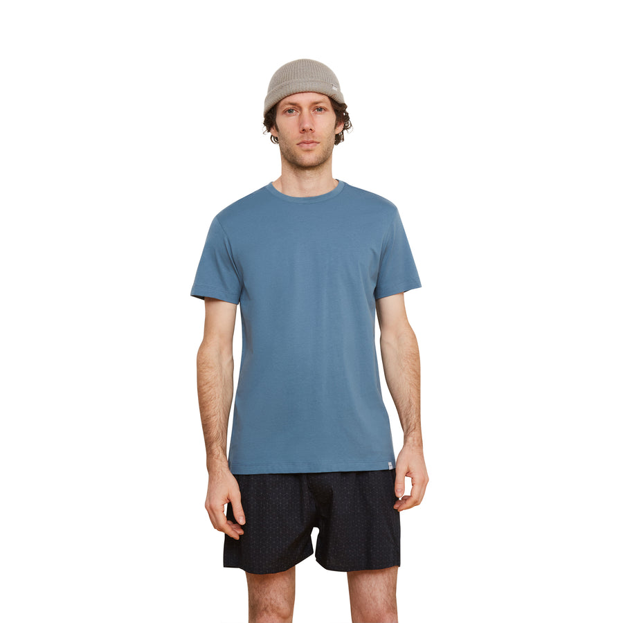 GOTS® Certified Organic Cotton T-Shirt - Dusty Blue