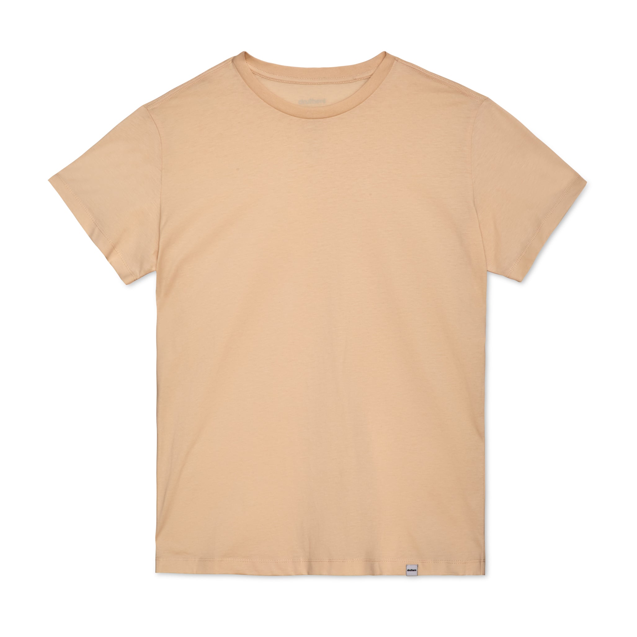 【送料&関税込】Maison KitsunAC Beige Cotton T-shirt Regular Fit Textured-knit T-shirt - Light beige - Men | H&M US