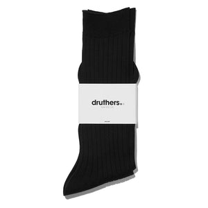 Giza Cotton Dress Sock - Black