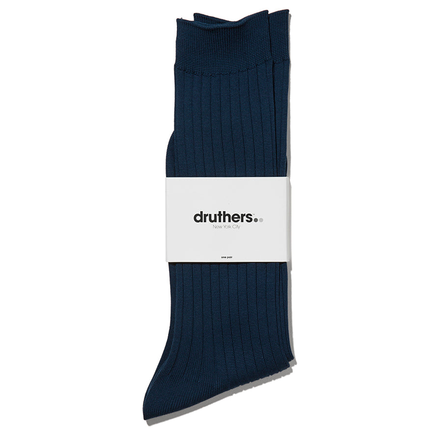 Giza Cotton Dress Sock - Navy