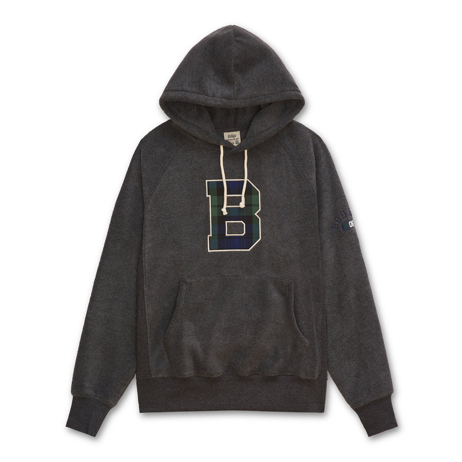 Bodega Polar Fleece Hooded Sweatshirt - Charcoal