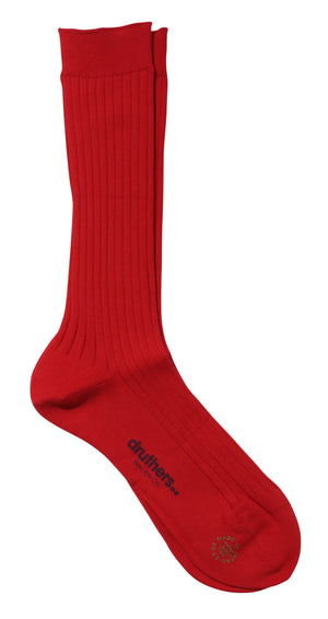 Giza Cotton Dress Sock - Red