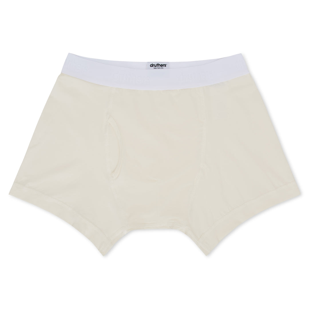 Organic Cotton Boxer Briefs - Off White – Druthers NYC