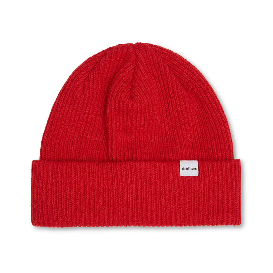 Recycled Cotton Ribbed Knit Beanie