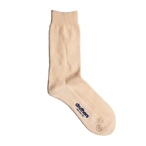 Organic Cotton Pique Knit Crew Sock