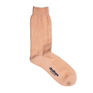 Organic Cotton Pique Knit Crew Sock