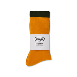 Bodega Everyday Organic Logo Crew Sock - Yellow