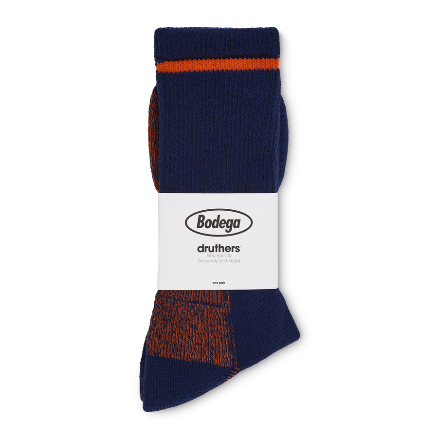 Bodega Organic Cotton Defender Boot Sock - Navy
