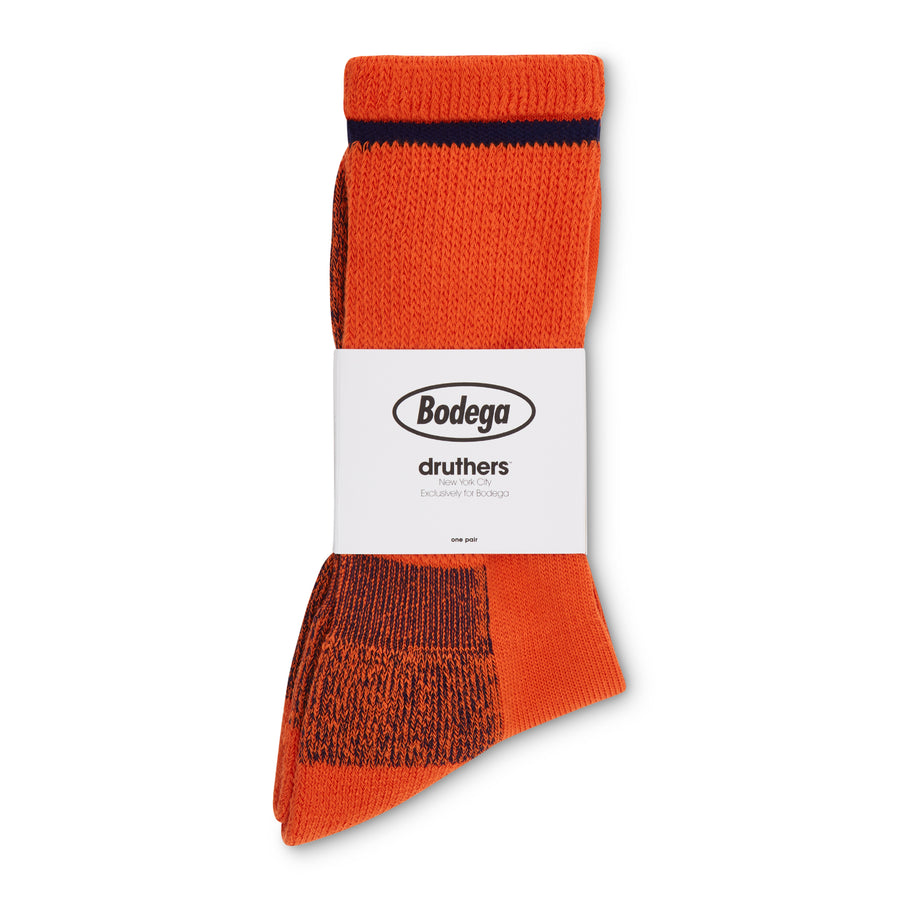 Bodega Organic Cotton Defender Boot Sock - Orange