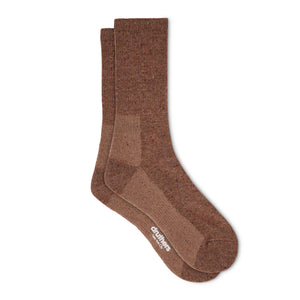 Pilgrim Surf + Supply Cashmere & Lambswool Blend Defender Boot Sock - Chestnut