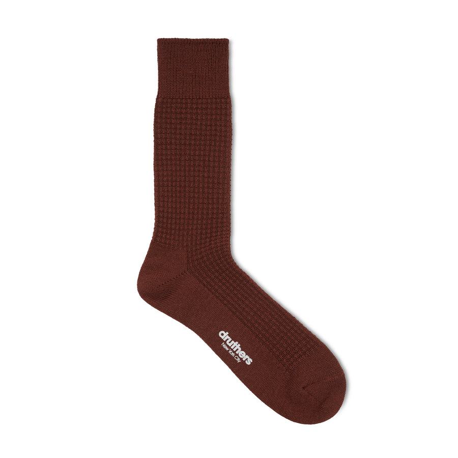 Merino Wool Waffle Sock