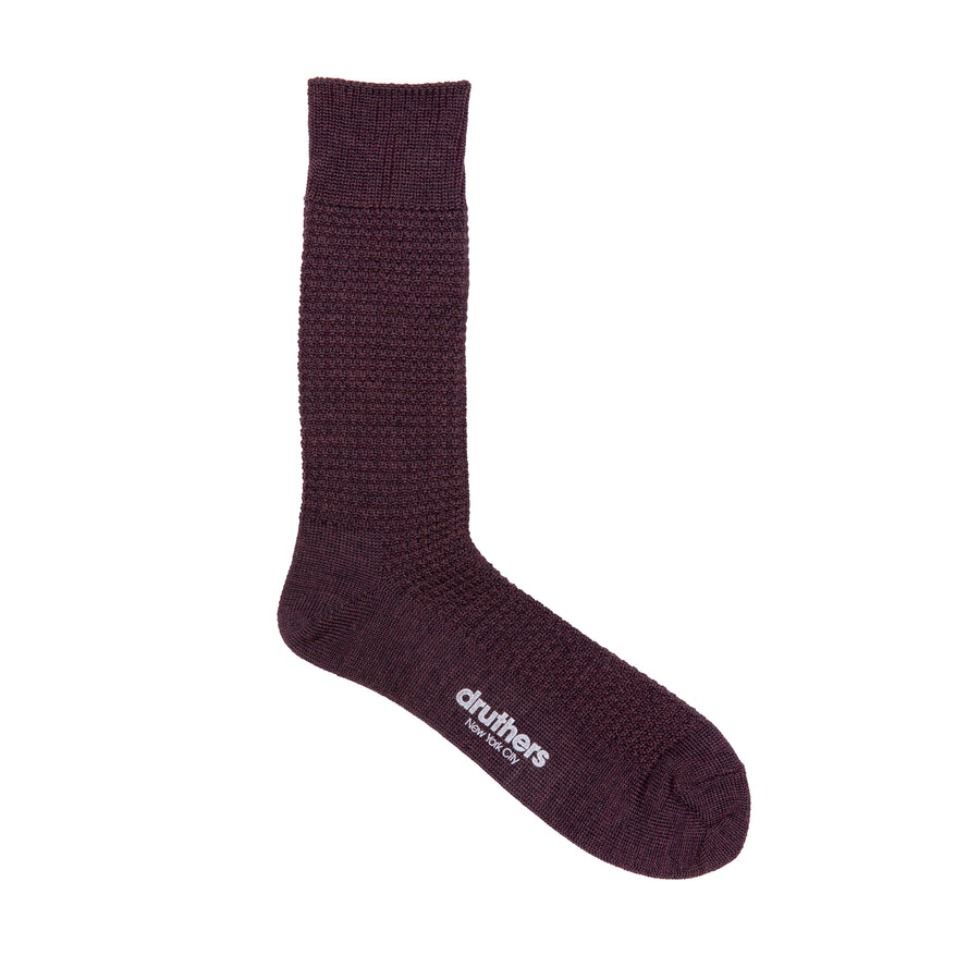 Merino Wool Waffle Sock