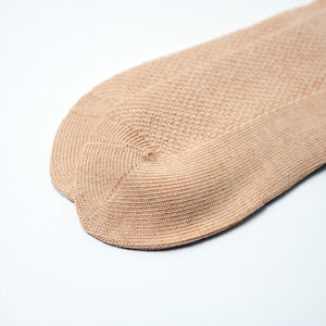 Organic Cotton Pique Knit Crew Sock